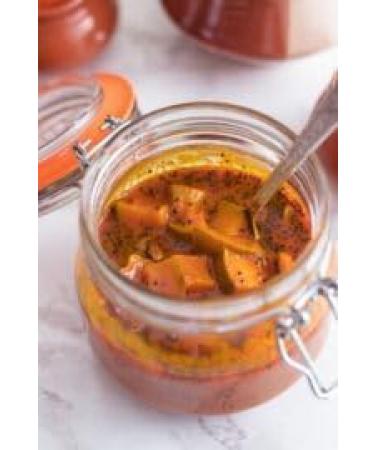Ashoka Mango Pickle in Olive Oil - 300g (Pack of 2) | Authentic Indian Pickle with a Mediterranean Twist | Great Flavour | Spicy & Sour | Vegan - Buy Online on GoSupps.com