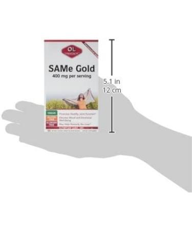 Olympian Labs SAMe Gold 400mg - Vegan, Gluten Free Mood & Joint Support | 30 Enteric Coated Capsules - Buy Online on GoSupps.com