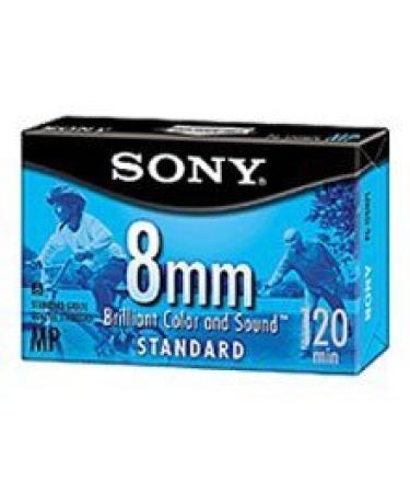 Sony 120 MP Standard Grade 8mm Video Cassette Tape - Brilliant Color and Sound NTSC - P6-120MPL