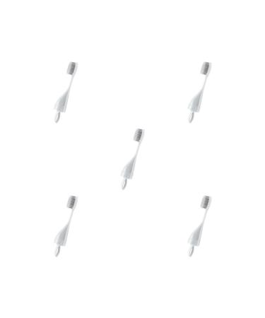 Plastic toothbrush washable sealed multi-colored soft manual toothbrush for indoors and outside vacation tooth cleaning tool white brush head 5-series set (white brush head)