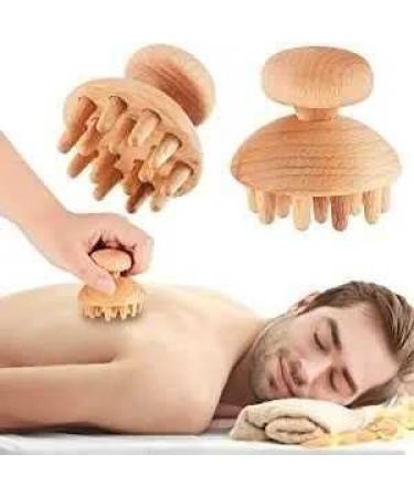 Massage tools massage rolls massage tab massage tool 2 pieces of wood therapy fungus wood massager mushroom wood therapy tool Maderoterapia Mushroom Portable for relief from anti-cellulite-gesic