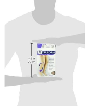 Truform 20-30 mmHg Thigh High Compression Stockings - Beige, Large (1 Pair) - Buy Online on GoSupps.com