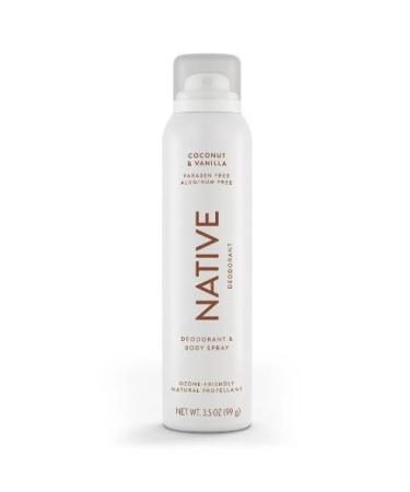 Native Whole Body Deodorant Spray - Coconut & Vanilla Aluminum Free Unisex | 3.5 oz - Pack of 1 - International Shipping Available - Buy Online on GoSupps.com