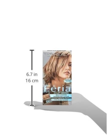 L'Oreal Paris Feria B61 Downtown Brown Hi-Lift Cool Brown Hair Color - Pack of 1 - Buy Online on GoSupps.com