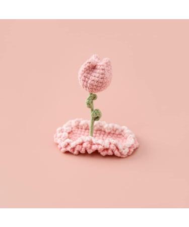 Crochet Knitted Hair Clips for Girls Children's Day Birthday Christmas Gifts Hair Accessories Clips Strong Hold Jaw Clamp for Thick Thin Hair Makeup Application (Tulips) - Buy Online on GoSupps.com