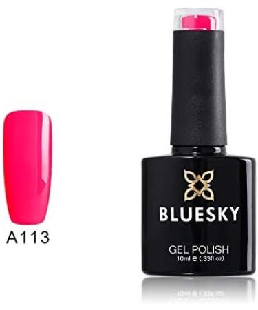 Bluesky GEL NAIL POLISH PINK Shocking Pink Bright SUMMER Pink A113 CABERET Nail UV LED Soak Off 10ml - Buy Online on GoSupps.com