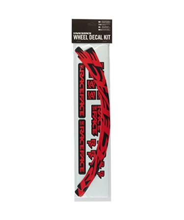 RaceFace Medium Offset Rim Decal Kit, Red (185C)