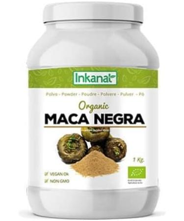 INKANAT Black maca in organic powder 1 kg incanate natural energy vitality and physical and mental performance