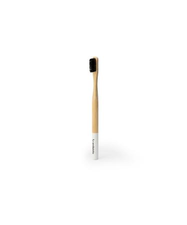 Smilebite toothbrush made of bamboo bamboo toothbrushes with nylon bristles in black vegan plastic-free bamboo toothbrushes for adult dental care tooth plaster