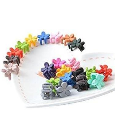 20pcs Girls Mini Hair Claws Clips Clamps Hair Pin Flower Hair Bangs Hair Barrettes Hair Pin for Little Girls Kids Toddlers Hair Accessories Mix Colored - Buy Online on GoSupps.com