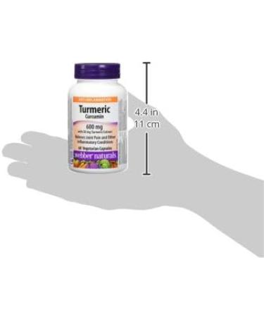 Webber Naturals Turmeric Curcumin 3 050 mg of Raw Herb 60 Capsules Digestion Joint and Antioxidant Support Vegan - Buy Online on GoSupps.com