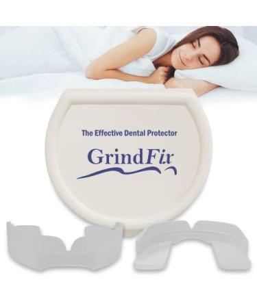 GrindFix Mouth Guard for Teeth Grinding One Size Fits All Ready to Use Mouthguard for Teeth No Boil Night Time Guard Prevents Jaw Clenching Non-BPA Plastic Reusable Teeth Protection Guard