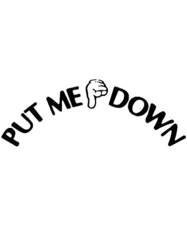 SuperM Toilet Seat Decal: PUT ME DOWN - Funny Bathroom Reminder Sticker - Buy Online on GoSupps.com
