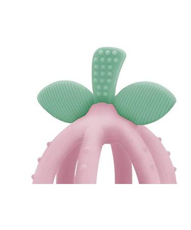 Itzy Ritzy Silicone Teething Ball & Training Toothbrush - BPA-Free Bitzy Biter Lemon-Shaped Teething Toy for Babies - Pink Lemonade - Buy Online on GoSupps.com
