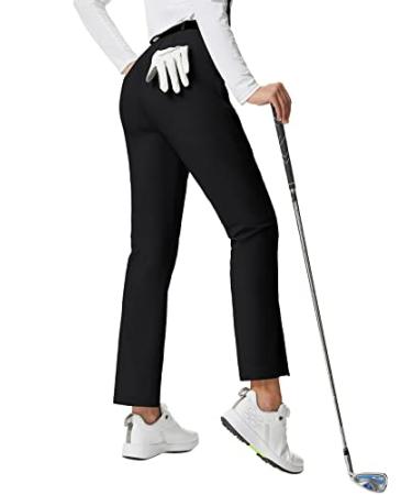 JACK SMITH Women's Golf Pants with Pockets Stretch Lightweight Work Pant Quick Dry Casual Trousers Water Resistant S-XXL Medium Black - Buy Online on GoSupps.com