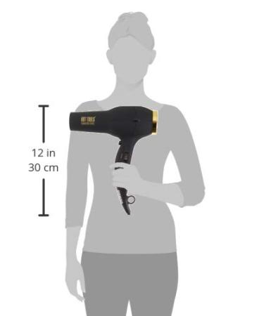 HOT TOOLS Pro Signature 1875W Turbo Ionic Hair Dryer in Black/Gold | Professional Salon Quality - Buy Online on GoSupps.com