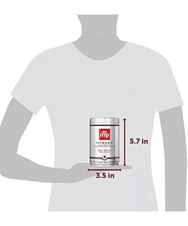 illy Intenso Whole Bean Coffee Roast Intense Robust and Full Flavored With Notes of Deep Cocoa 100% Arabica Coffee No Preservatives Dark 250g (Pack of 6) Intenso Bold Roast 250 g (Pack of 6) - Buy Online on GoSupps.com