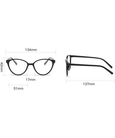 Fuqinqingoz Cashion Catal Eye Glasses - Anti-Blue Light HD Computer Readers for Women | Size +150 Color Hawksbill - Buy Online on GoSupps.com