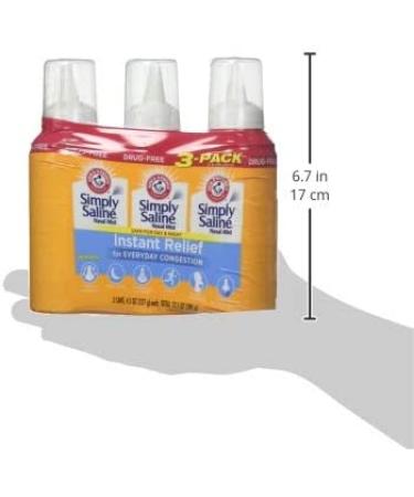 Arm & Hammer Simply Saline Nasal Relief Mist Spray - Giant Size 4.5oz (Pack of 3) - Buy Online on GoSupps.com