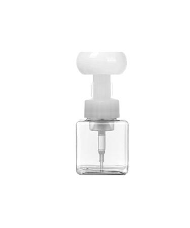 AADEE 250ml Flower-Shaped Foaming Bottle Creative Flower Shape Plastic Press Bubble Soap Dispenser Suitable for Most Canned Liquids in Daily Life Such As Shampoo Shower Gel Hand Soap Etc Clear M
