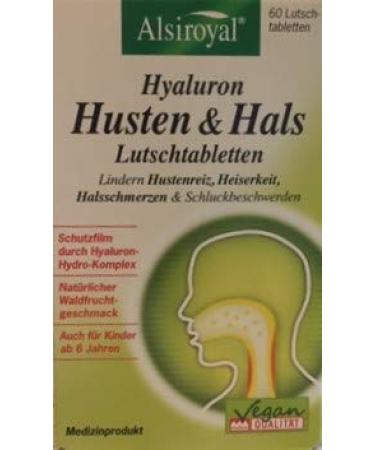 Alsiroyal Hyaluron Cough & Throat (60 lozenges)
