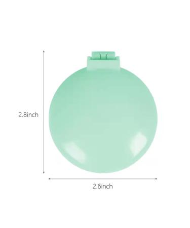 Folding Hair Brush with Mirror Compact Massage Comb - Travel Size for Girls and Women (Purple+Green) - Buy Online on GoSupps.com