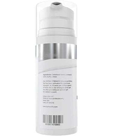 Extra Strength Colloidal Silver Gel 35 ppm | pH Balanced Natural Skin Care for Cuts Scrapes & Burns | 100ml Rejuvenation Gel - Buy Online on GoSupps.com