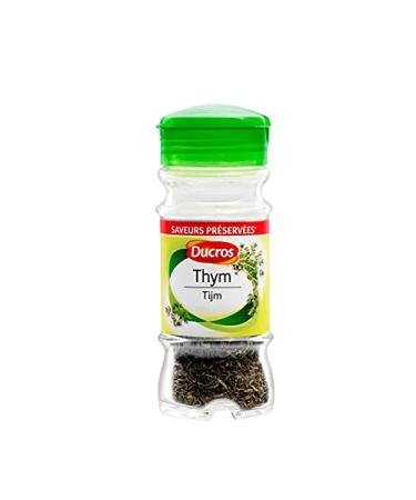 DUCROS - Thym de qualit sup rieure en flacon refermable de 14 g - Ar me et saveur intenses pour sublimer vos plats - Parfait pour les marinades les viandes les l g - le Lot De 4