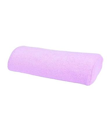 Soft Zebra Stripe/Rose Hand Rest Cushion Pillow Nail Pillow Cushion Nail Art Design Equipment Manicure Half Column Sponge Tools - (Color: Purple)