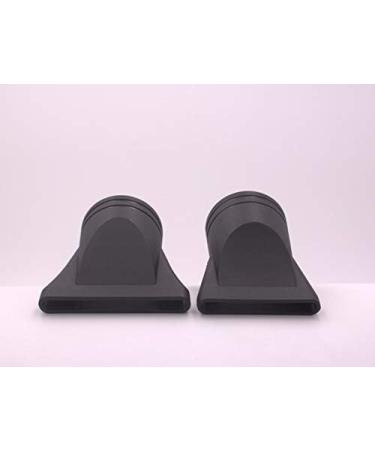2Pcs Black Plastic Hair Dryer Nozzle Set - Compatible with Outer Diameter 4.5cm-4.6cm Hair Dryer - Drying Cover Diffuser Blow Flat Narrow Concentrator Replacement - Buy Online on GoSupps.com