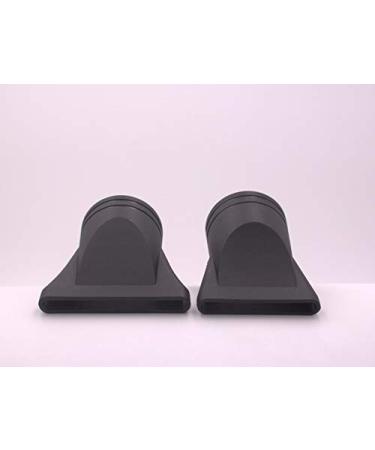 2 PCS Professional Black Plastic Hair Dryer Narrow Concentrator Nozzle - 1.65-1.8 Inch Diameter - Buy Online on GoSupps.com