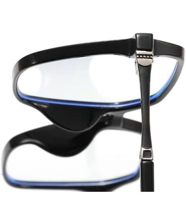 PARWANA Anti Blue Light Square Reading Glasses +3.00 | Designer Oversized Eyewear for Eyestrain Relief - Shop Internationally - Buy Online on GoSupps.com