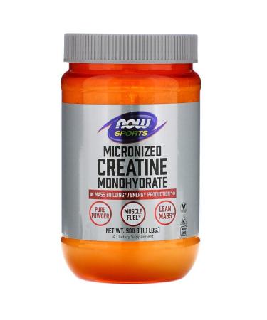 Now Foods Sports Micronized Creatine Monohydrate 1.1 lbs (500 g)