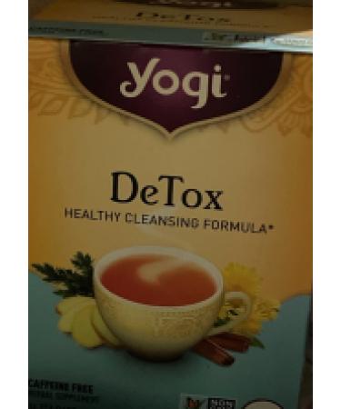 Yogi Tea - DeTox Tea (6 Pack) - Healthy Cleansing Formula with Traditional Ayurvedic Herbs - Supports Digestion and Circulation - Caffeine Free - 96 Organic Herbal Tea Bags 16 Count (Pack of 6)