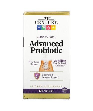 21st Century Ultra Potency Advanced Probiotic 60 Capsules