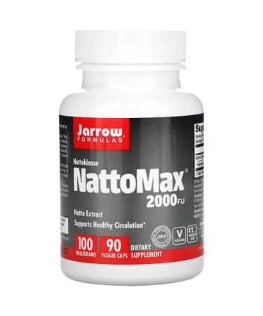 Jarrow Formulas NattoMax 2000 FU 100 mg 90 Veggie Caps