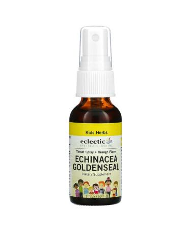 Eclectic Institute Kids Herbs Echinacea Goldenseal Orange 1 fl oz (30 ml) - Buy Online on GoSupps.com
