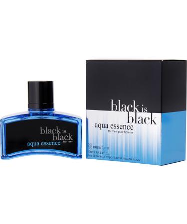 BLACK IS BLACK AQUA ESSENCE by Nuparfums - EDT SPRAY 3.4 OZ - MEN