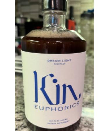 Dream Light by Kin Euphorics, Non Alcoholic Spirits, Nootropic, Botanic, Adaptogen Drink, Earthy Oak, Smoky Clove and Spicy Cinnamon, Soothe The Spirit and Quiet The Mind, 16.9 Fl Oz 16.9 Fl Oz (Pack of 1)