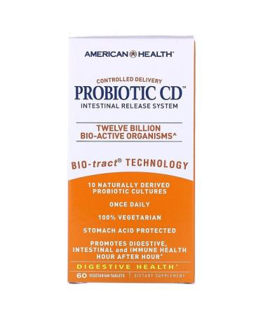 American Health Probiotic CD Intestinal Release System 60 Vegetarian Tablets