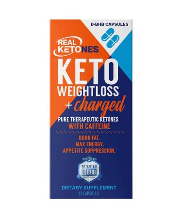 Real Ketones Keto Weightloss + Charged Dietary Supplement 60 Capsules - Pack of 2 | Effective Weight Loss Formula - Buy Online on GoSupps.com