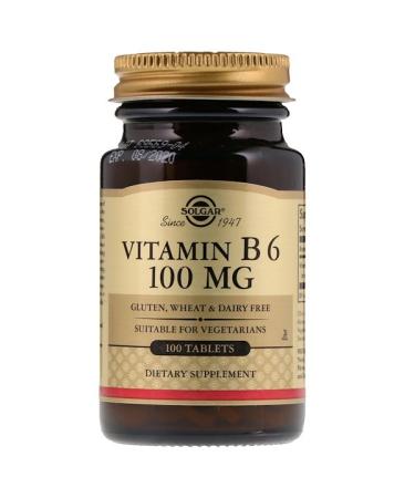Solgar Vitamin B6 100 mg 100 Tablets