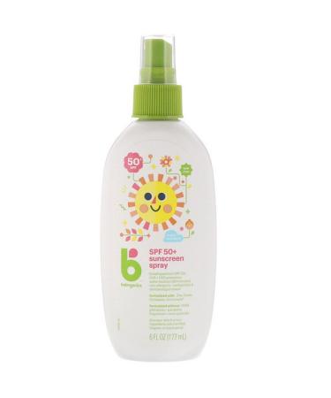 BabyGanics Sunscreen Spray 50+ SPF 6 fl oz (177 ml)