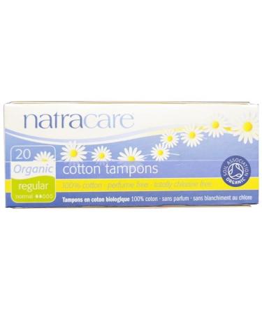 Natracare Organic Cotton Tampons Regular 20 Tampons