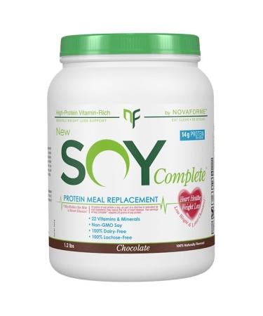 NovaForme Soy Complete Protein Meal Replacement Chocolate 1.2 lbs