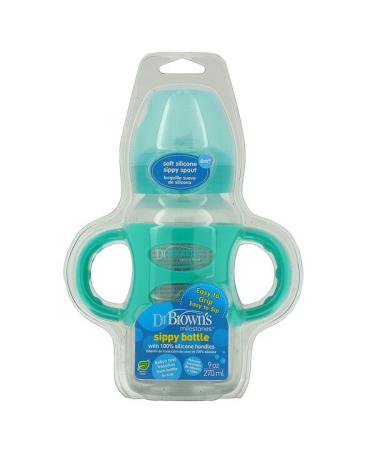 Dr. Brown's Milestones Sippy Bottle 6M+ Turquoise 9 oz (270 ml)