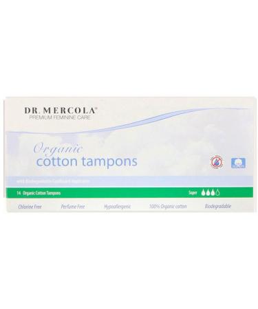 Dr. Mercola Organic Cotton Tampons Super 14 Tampons