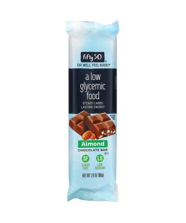 Fifty 50 Almond Chocolate Bar 2.8 oz (80 g)