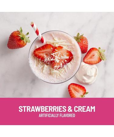 SlimFast Original Strawberries & Cream Shake Mix - 10g Protein, 14 Servings (Pack of 3) - Buy Online on GoSupps.com