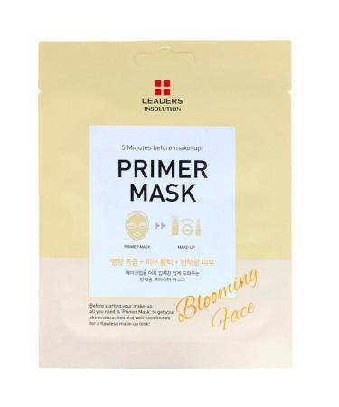 Leaders Primer Beauty Mask Blooming Face 1 Sheet 0.84 fl oz (25 ml)